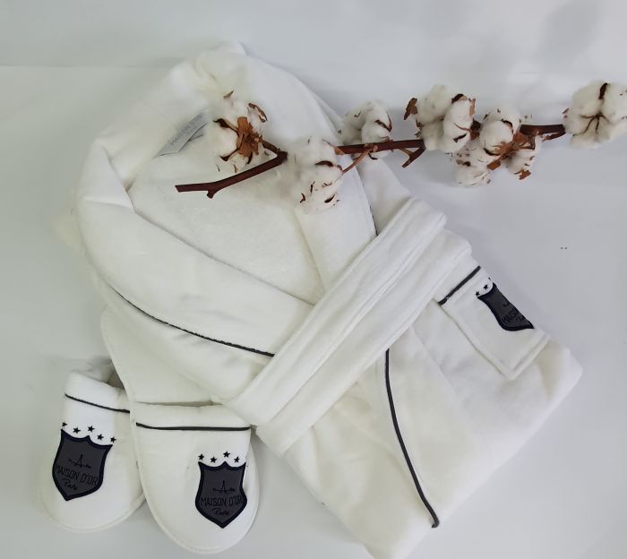 Халат чоловічий Maison D'or Boswell White M