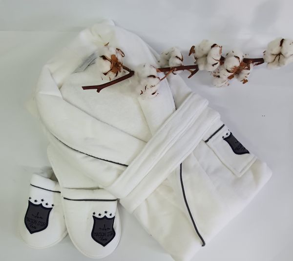 Халат чоловічий Maison D'or Boswell White XL