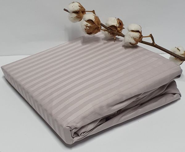 Простирадло на резинці AE Cotton 180x200 + наволочки Lilac