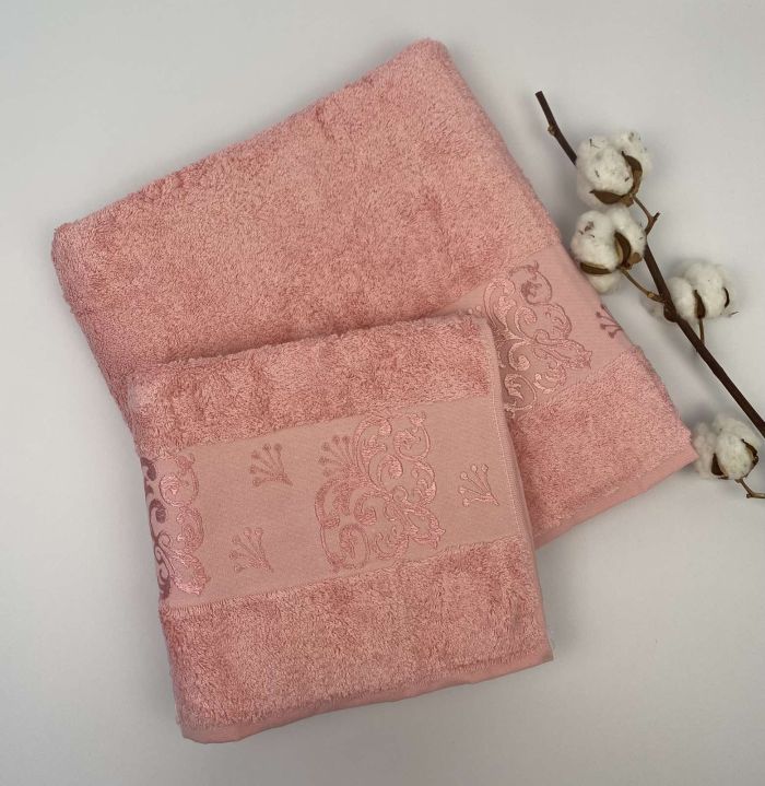 Набір рушників 2 шт Sarmasik Pink