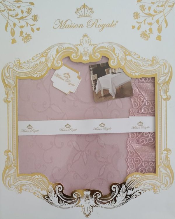 Скатертина мереживо Maison Royale 160x350 KDK Powder