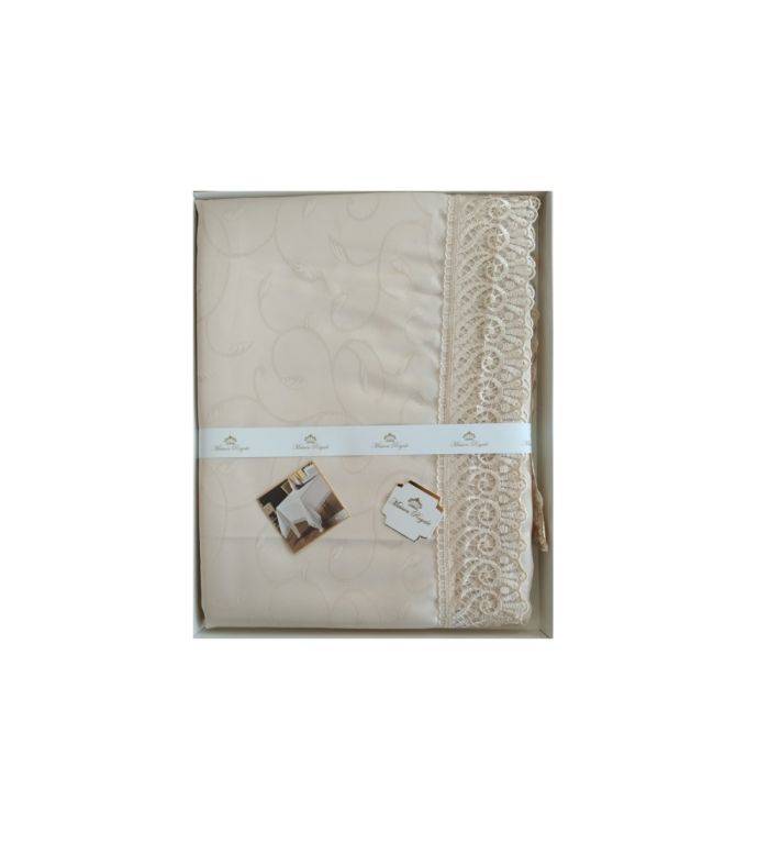 Скатертина мереживо Maison Royale 160x350 KDK Cappucino