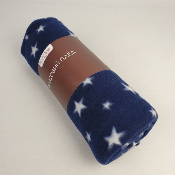 Плед флісовий Home Line 160х220 Полар принт Stars Navy