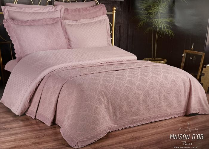 Набір Покривало + постіль Maison D'or Pimenta 260x260 Pudra