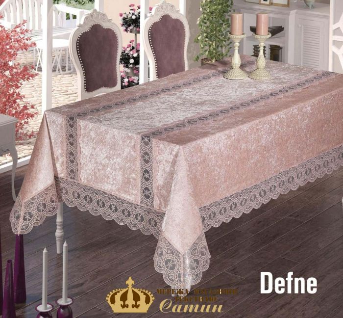 Скатертина Велюр Maison Royale 110x160 Defne Powder