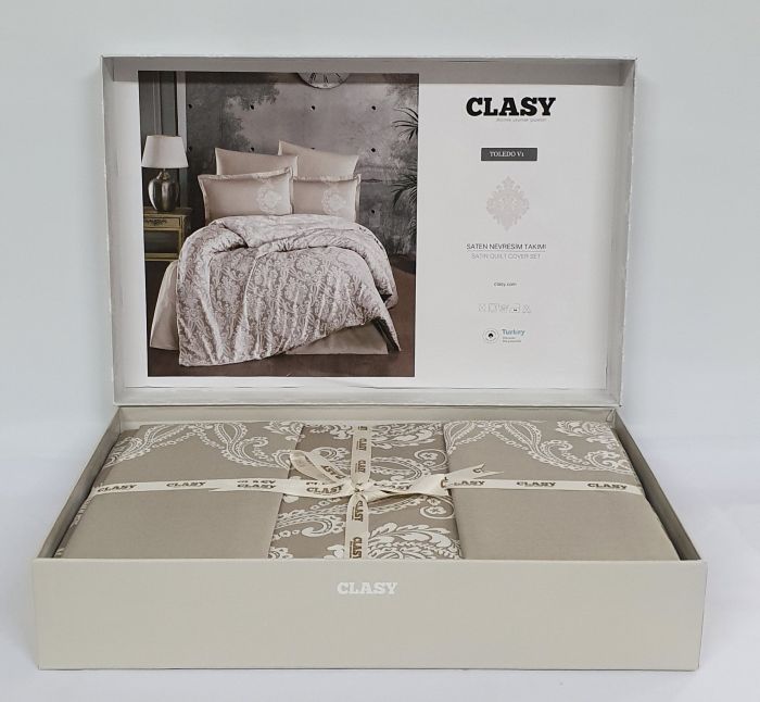 Постільна білизна CLASY сатин 200x220 см Toledo v1