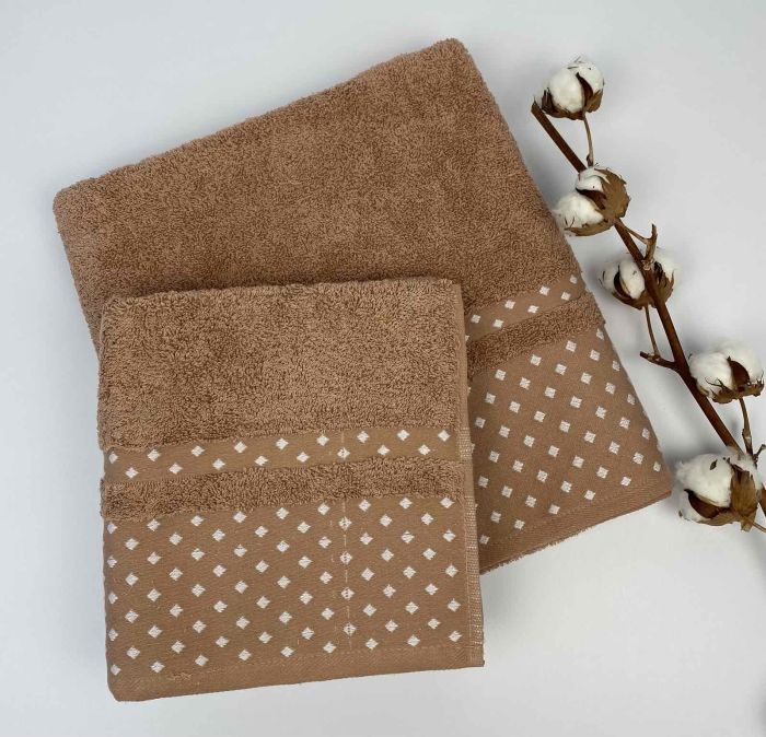 Набір рушників Cottonize 2 шт cod 138 Cappuccino