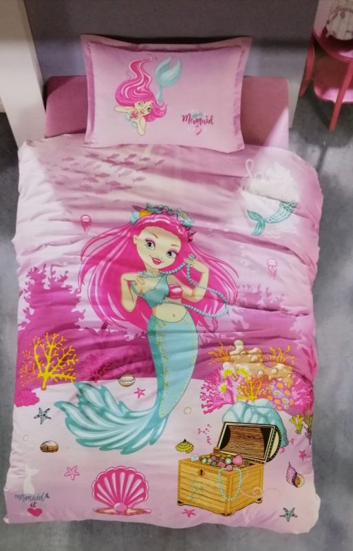 Постільна білизна CLASY ранфорс 160x220 см DELFIN V1 PEMBE