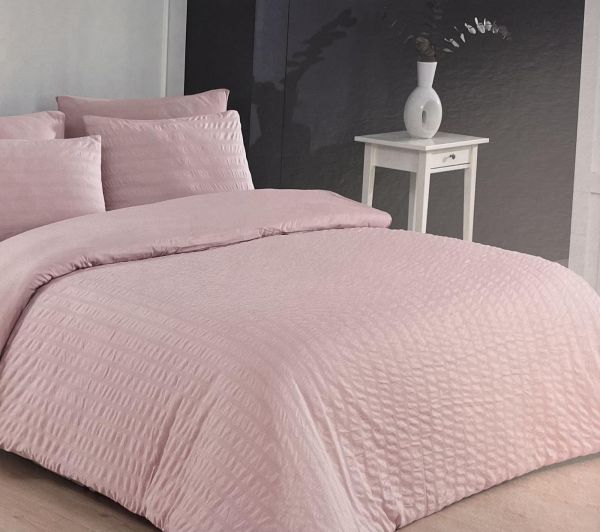 Постільна білизна Maison D'or трикотаж-страйп 200х220 Elissa Natural Rose