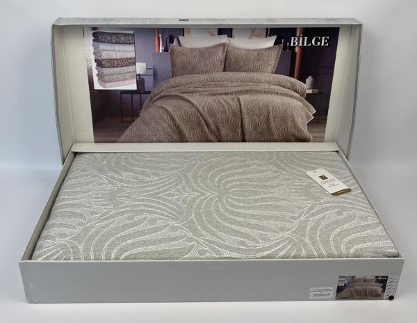 Покривало Moda Box 240х260 з наволочками Bilge Gri
