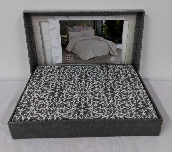 Покривало My Bed Soft Serie 240x260 з наволочками Aria Antrahcite