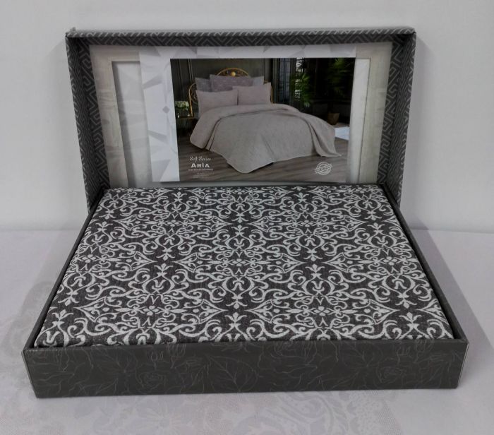 Покривало My Bed Soft Serie 240x260 з наволочками Aria Antrahcite