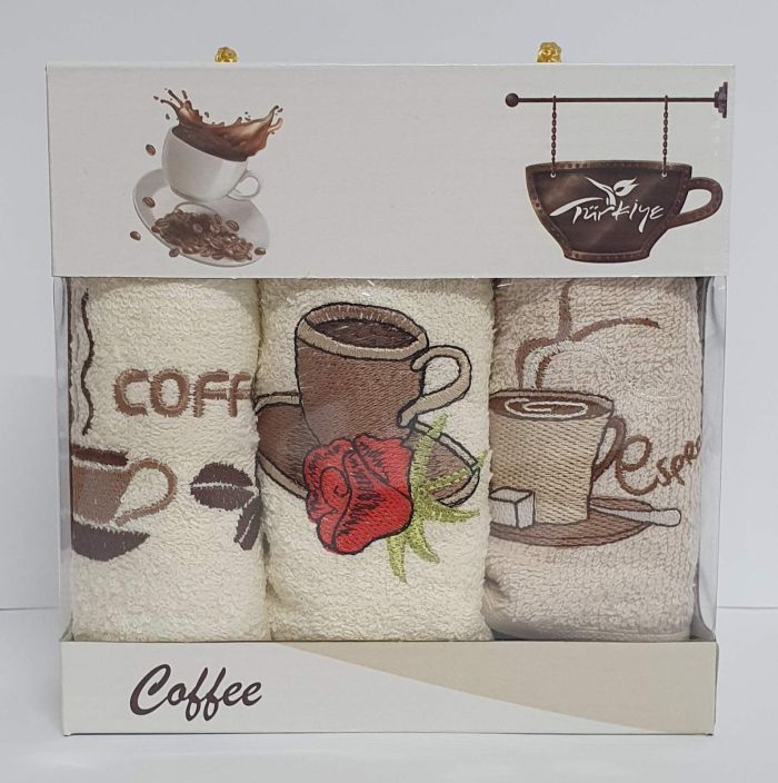 Набір махрових рушників 3шт Coffe Series-2