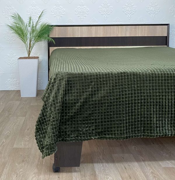 Покривало велюр євро 150х200 Green (609)