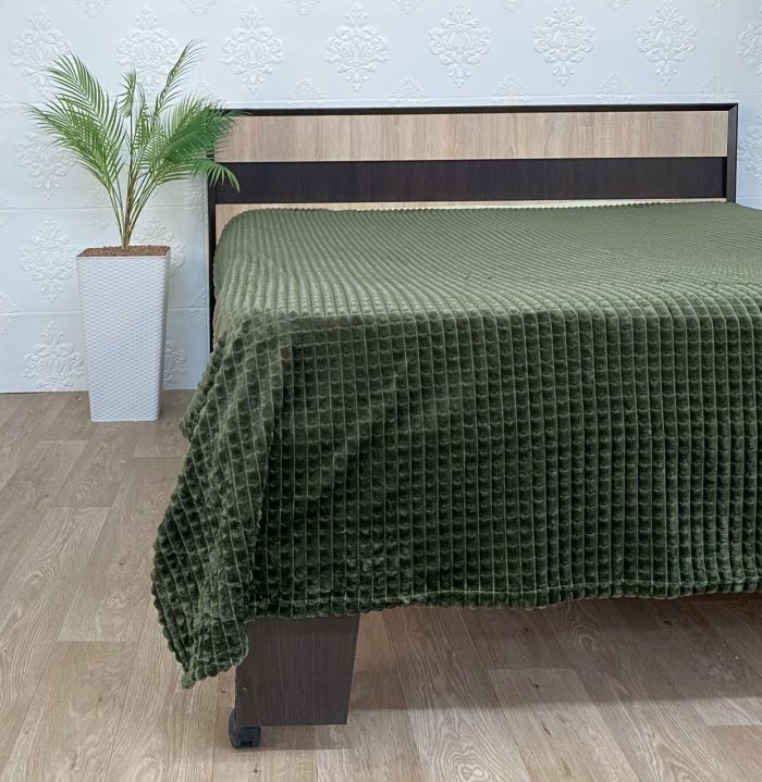 Покривало велюр євро 150х200 Green (609)
