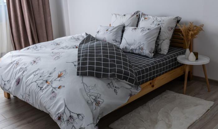 Комплект постільної білизни "Soft dreams"півтораспальний (Blossom on White,70*70)