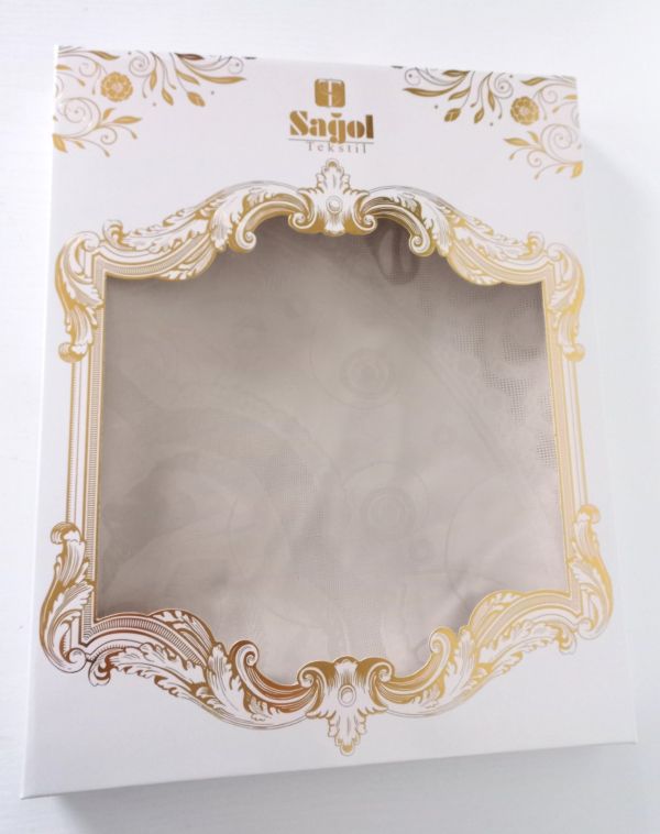 Скатертина Sagol тефлон 140x180 St-052 Bej в коробці *
