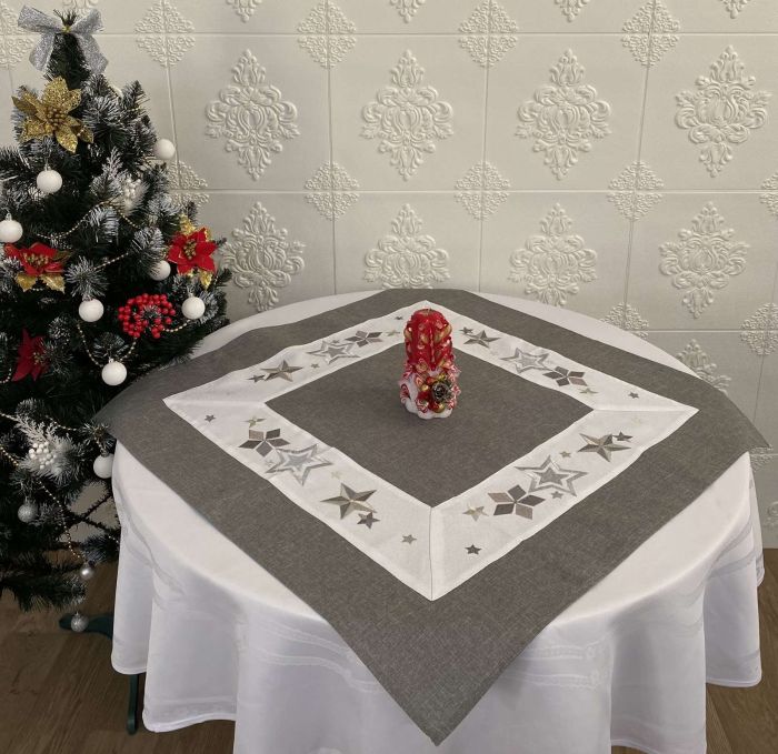Скатертина квадратна новорічна 85x85 код 21005А