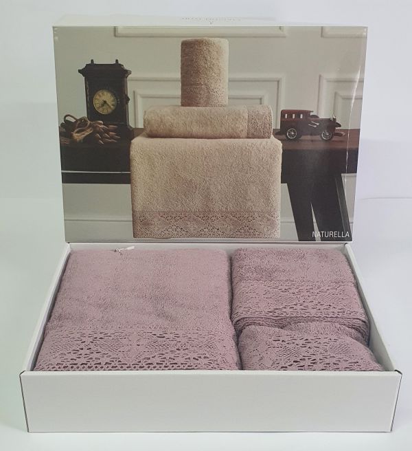 Рушники Maison D'or 3шт Naturella Lila