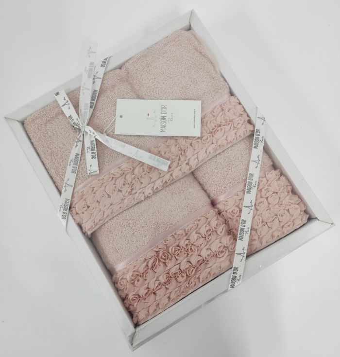 Рушники Maison D'or 3шт Rosa Pink