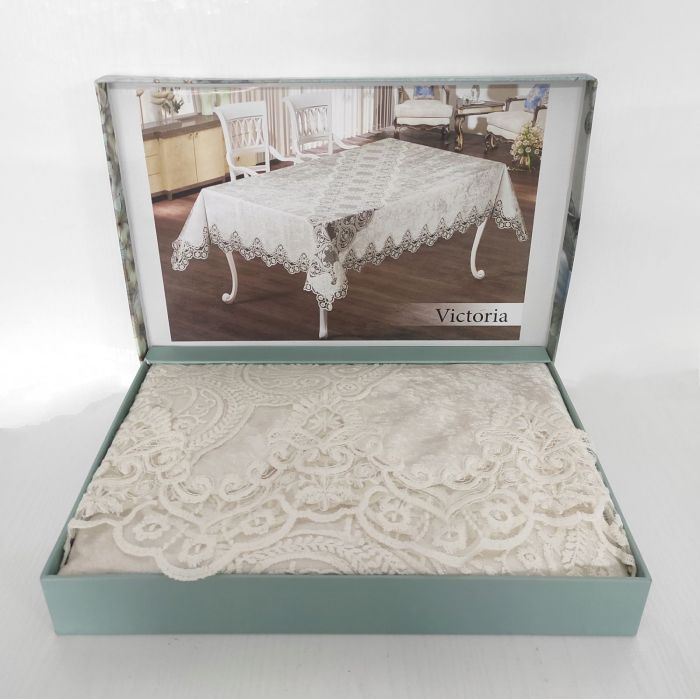 Скатертина Велюр Maison Royale 160x220 Victoria Cream