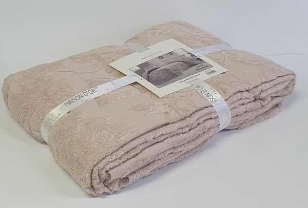 Покривало Maison D'or махрове Sanda 160х240 Rosa