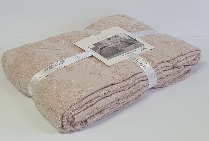 Покривало Maison D'or махрове Sanda 160х240 Rosa