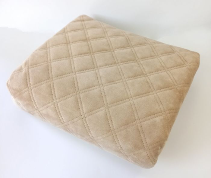 Покривало  ТЕП "ВЕЛЮР" 210*150см  Gold Beige Ромб прямий