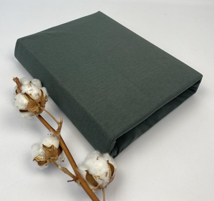 Простирадло на резинці Etnica 160x200+30 Dark  Green