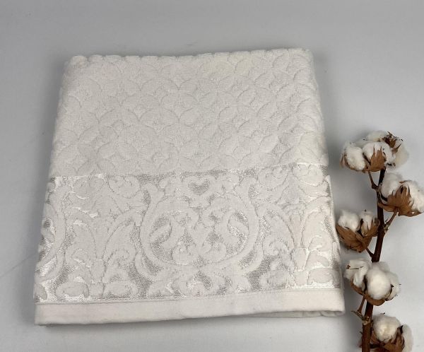 Рушник Philippus Lux Cotton 70х140 Denise Білий(Е838)