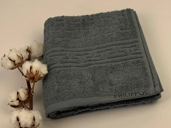 Рушник Philippus Delux Cotton 50х90 Bali Графіт (691)
