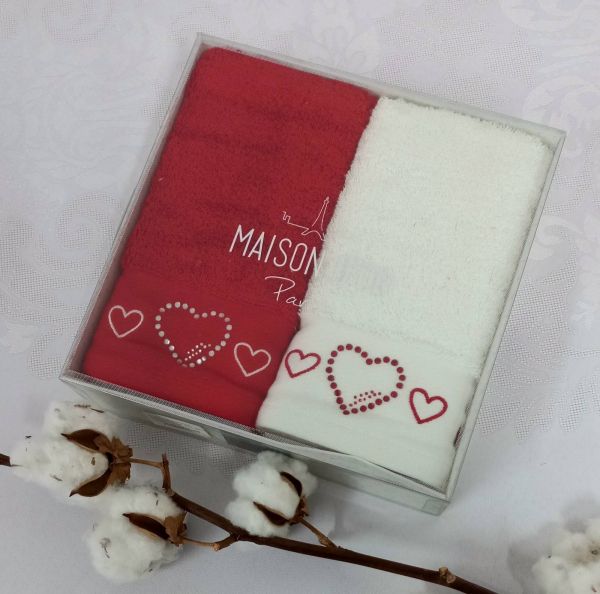 Рушники Maison D`or 2шт Love 40х70
