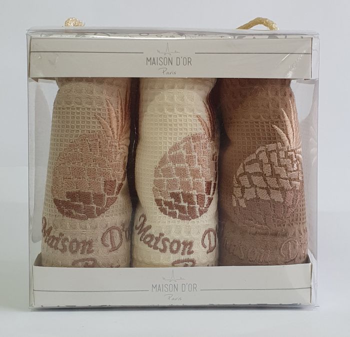 Рушники Maison D'or 6шт Pineapple Natur