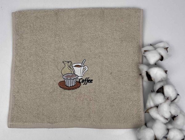 Махровий кухонний рушник Happy cotton 30х50 Coffee and Cake
