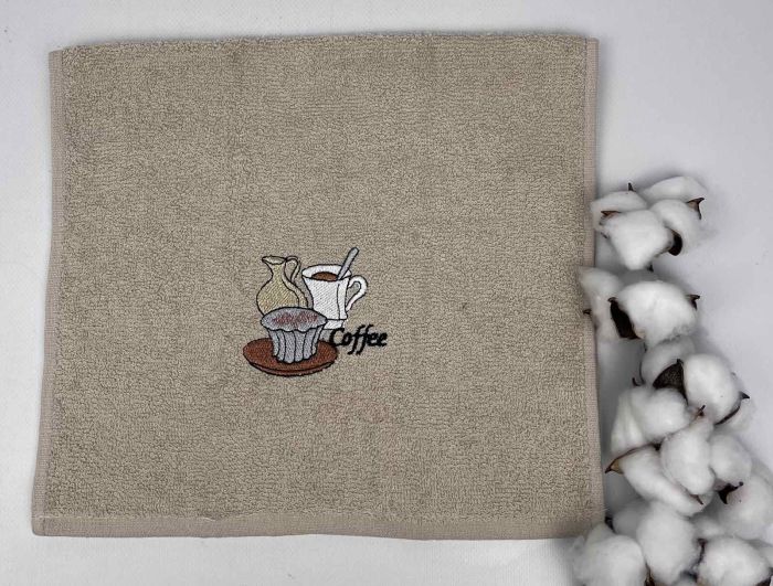Махровий кухонний рушник Happy cotton 30х50 Coffee and Cake