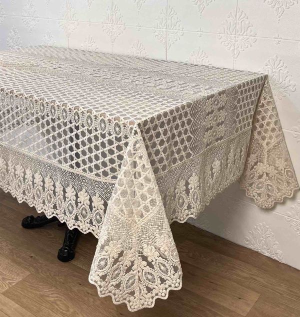 Скатертина Acme Tekstil 160x220 Yakamoz Gold PVS