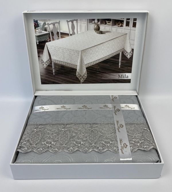 Скатертина Maison Royale 160x220 Mila Grey