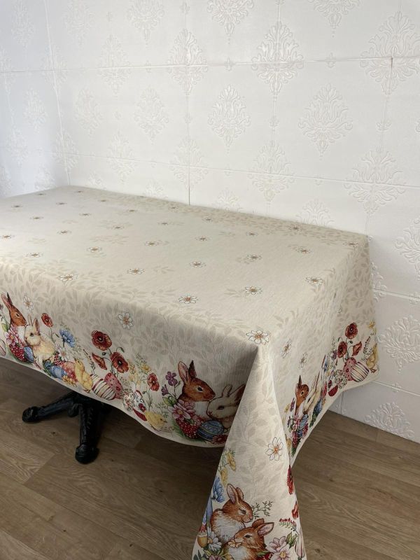Скатертина великодня гобеленова Milano 140х240 cod 002
