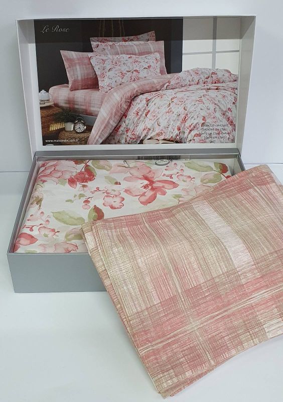 Постільна білизна Maison D'or ранфорс Le Rose 200х220 Pink