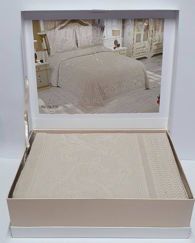 Покривало Пике Maison D'or La Vergne 260x260 Stone