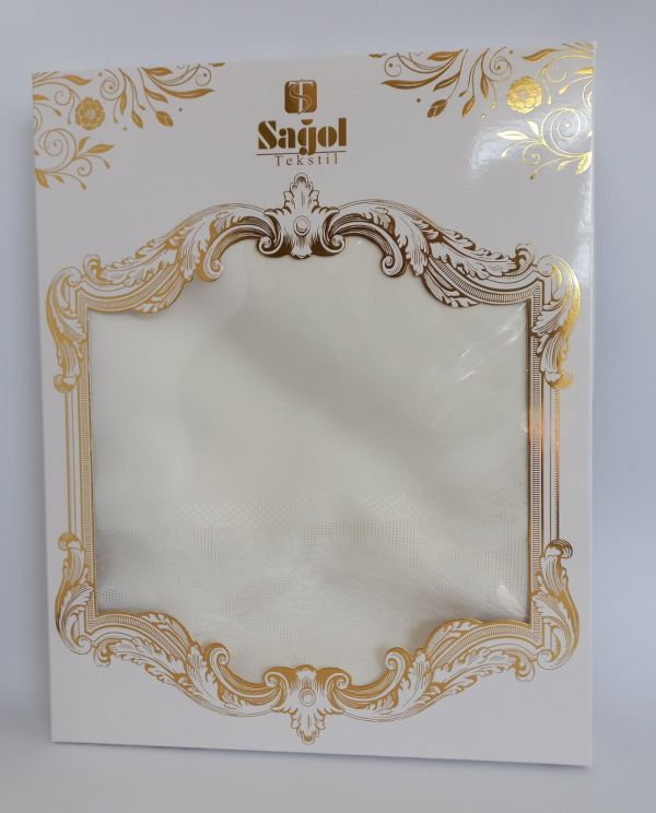 Скатертина Sagol тефлон 160x220 St-060 Cream в коробці *