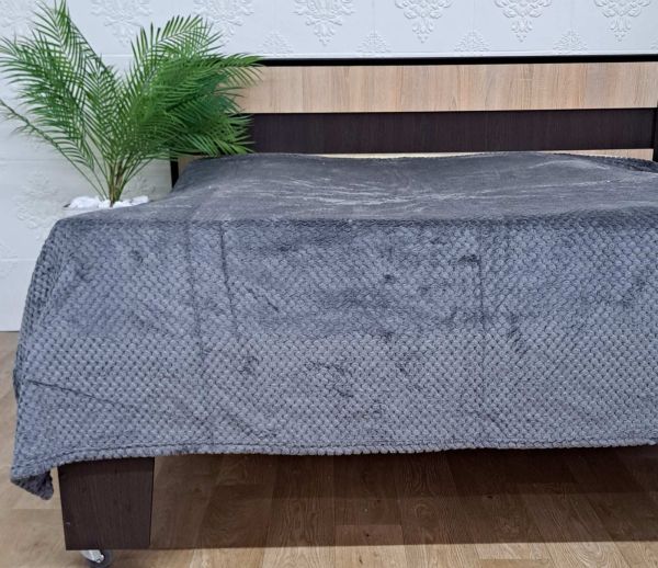 Покривало велюр без упаковки 150х200 Anthracite (1180)
