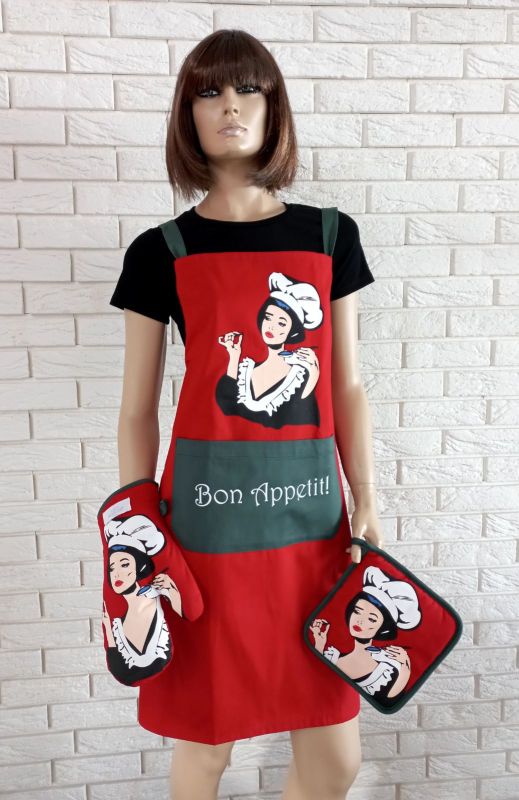 Фартух Maison D'or Kitchen Red-Green