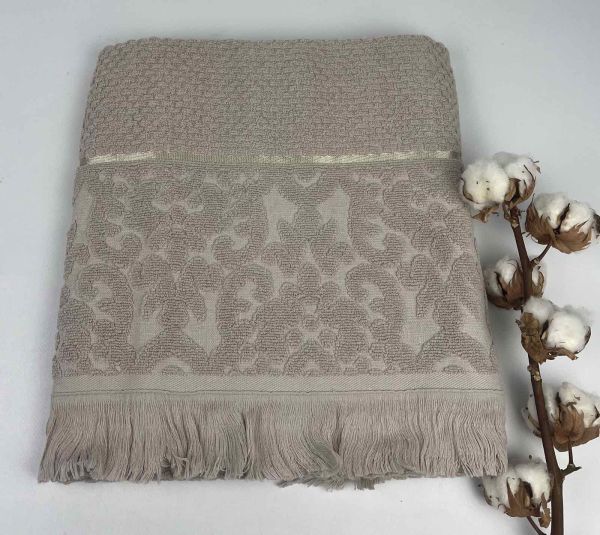 Рушник Philippus Lux Cotton 70x140 Velowis Бежевий(Е837)