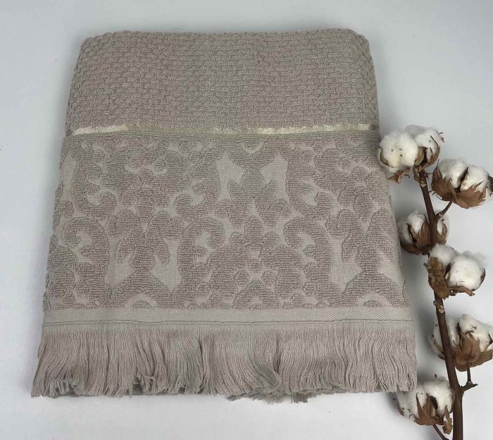 Рушник Philippus Lux Cotton 70x140 Velowis Бежевий(Е837)