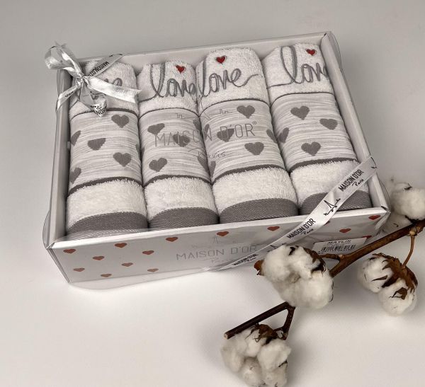 Рушники Maison D'or 4шт Maylin Grey
