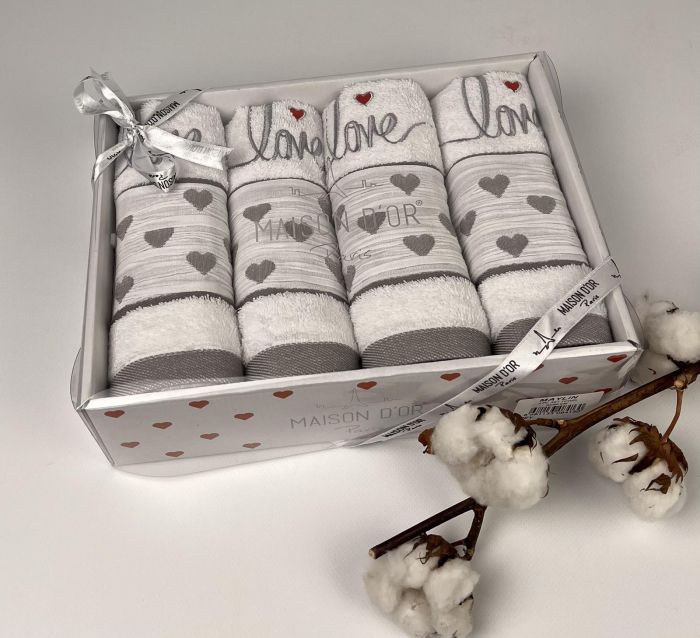 Рушники Maison D'or 4шт Maylin Grey