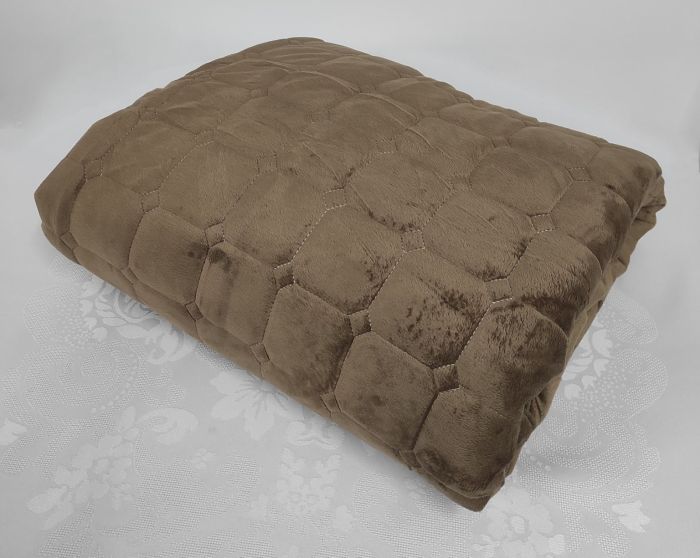 Покривало велюрове Model-9 160x230 Brown