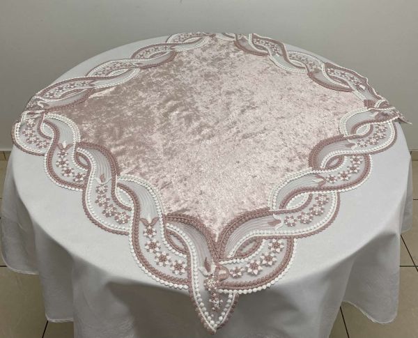 Квадрат Велюр Maison Royale 100x100 Maral Powder