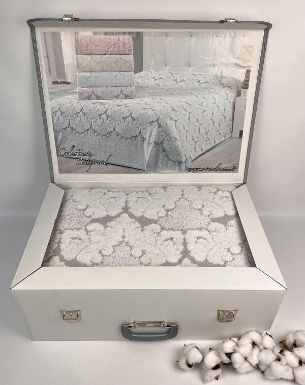 Покривало Maison D'or махрове Celestina 220х240 Lilac